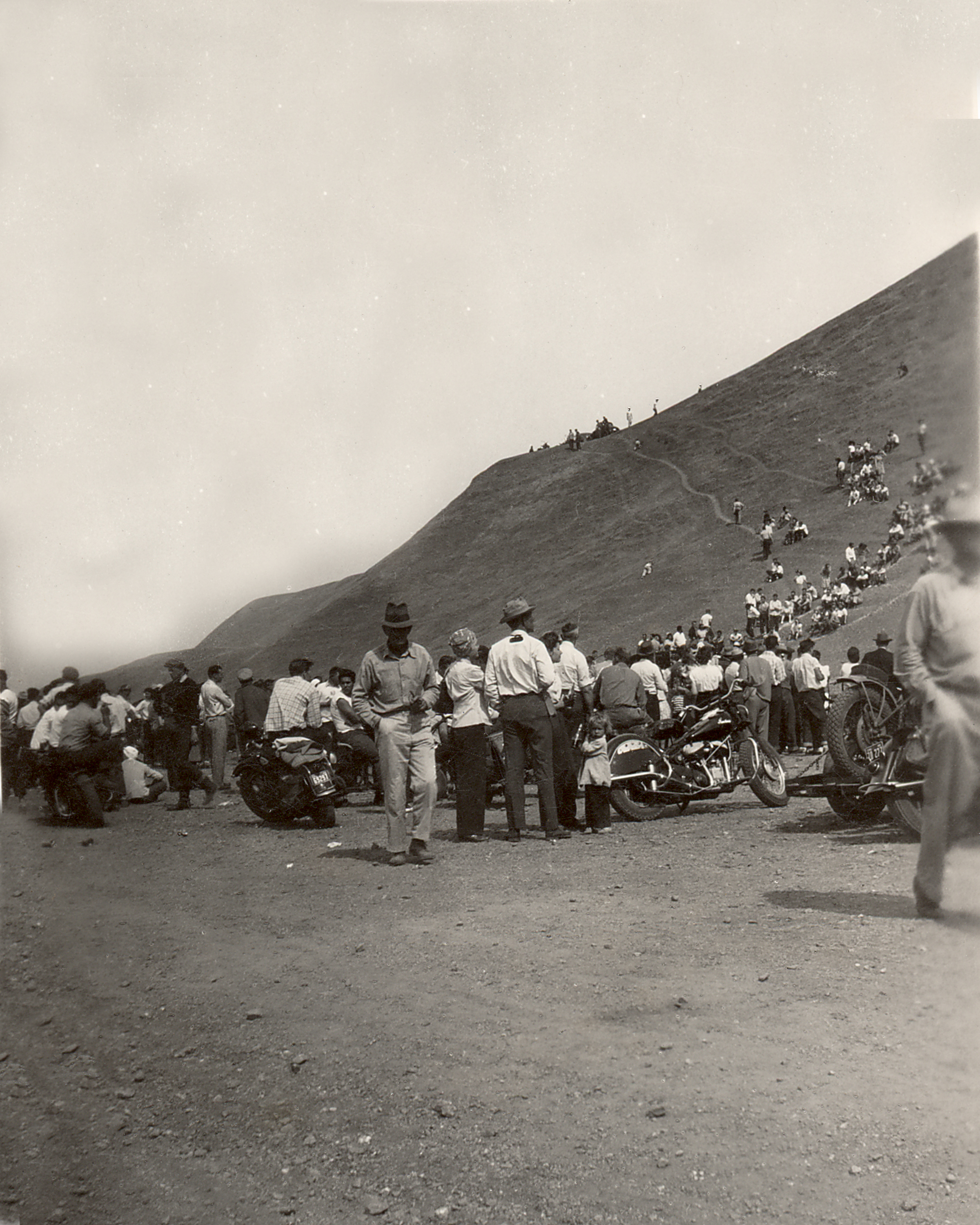 1940s motorcycle hill climb
